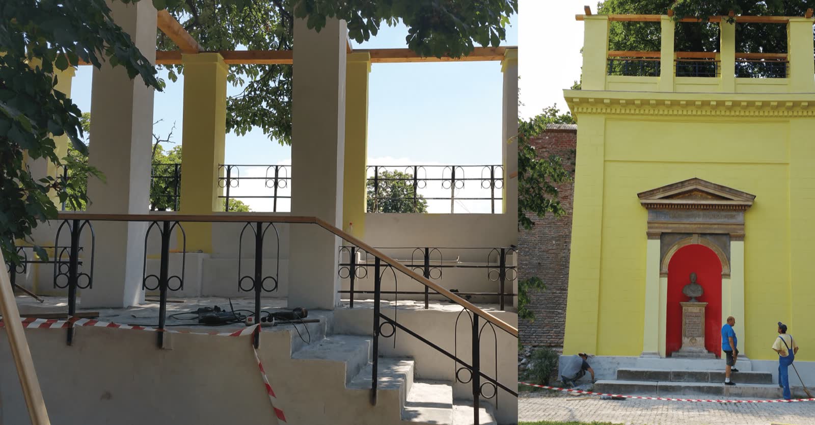 Monumentul de pe Bd. Corneliu Coposu din Sibiu, după restaurare