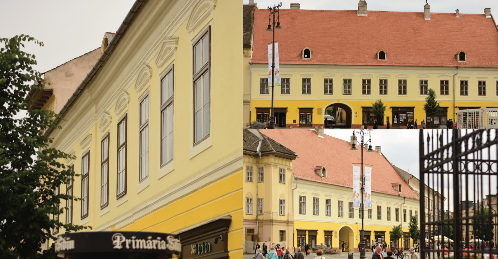 Clădire restaurată în Piața Mare din Sibiu